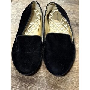 Birdies Black Velvet The Starling Shoes Slippers Loafers Women's Size 12 Flats